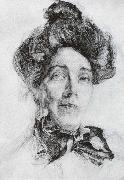 Portrait of nadezhda zabela-vrubel, Mikhail Vrubel